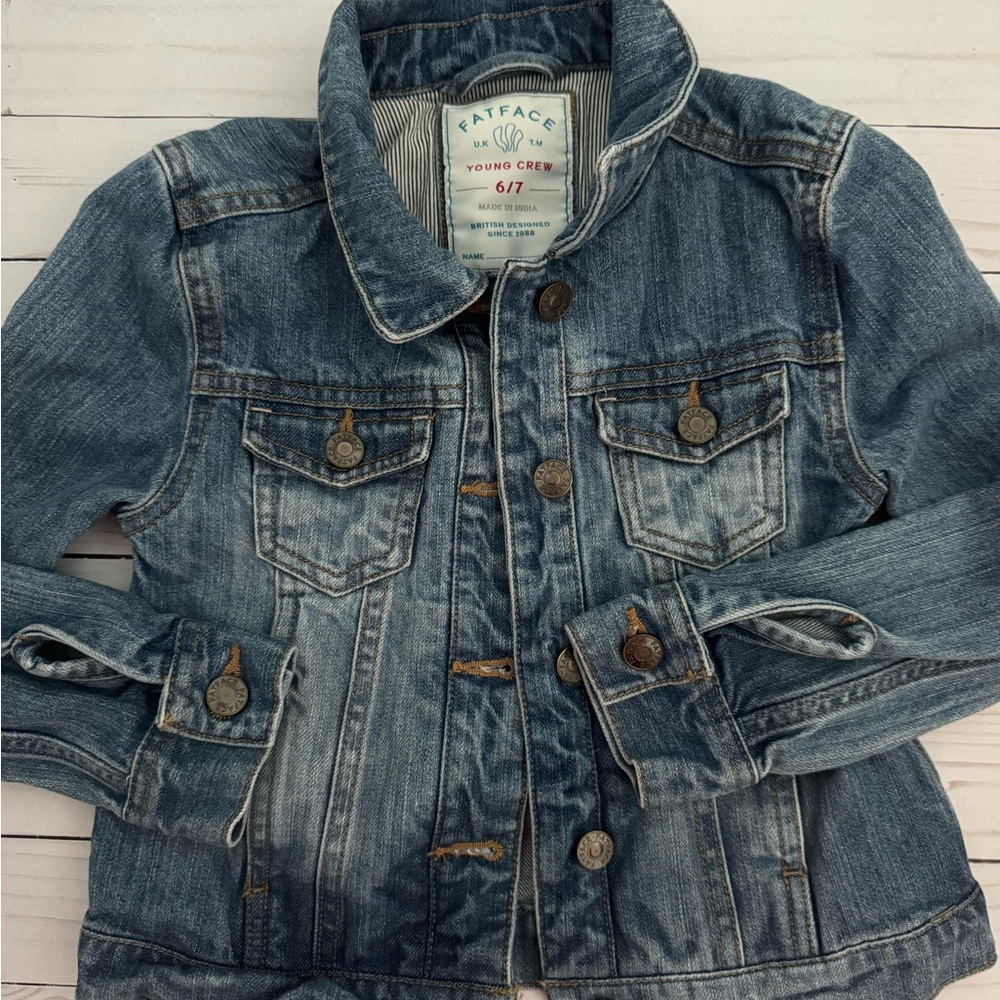 Fat Face Kids Jean Jacket - Classic Blue